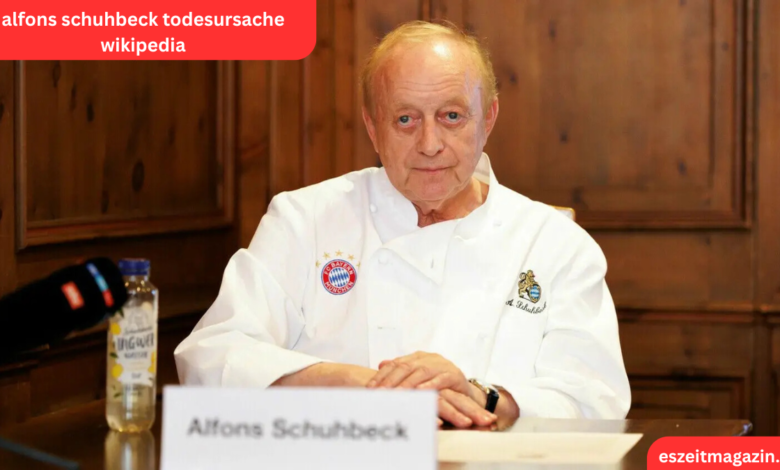 alfons schuhbeck todesursache wikipedia