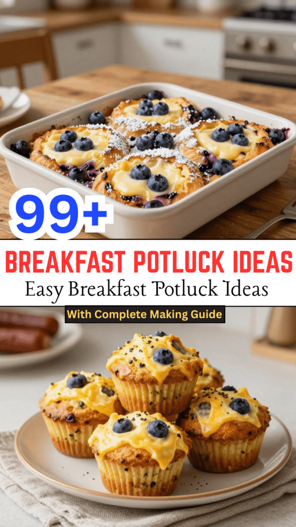 99+ Easy To Make Breakfast Potluck Ideas