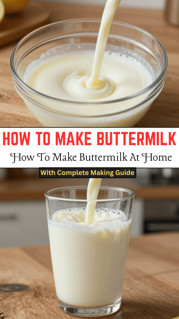 How To Make Buttermilk At Home