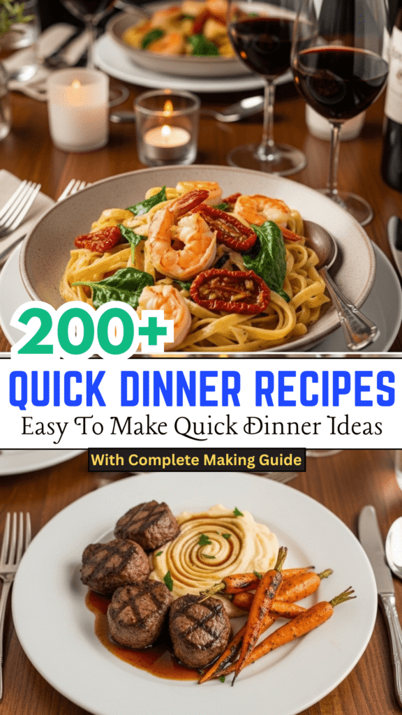 Quick, Easy & Healthy Dinner Ideas