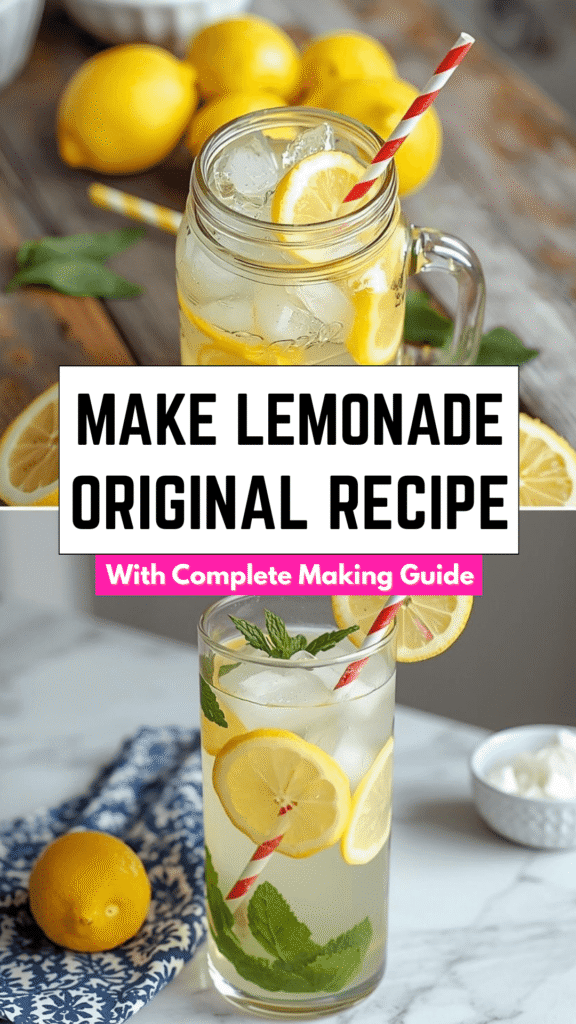 How To Make Lemonade – Original Recipe