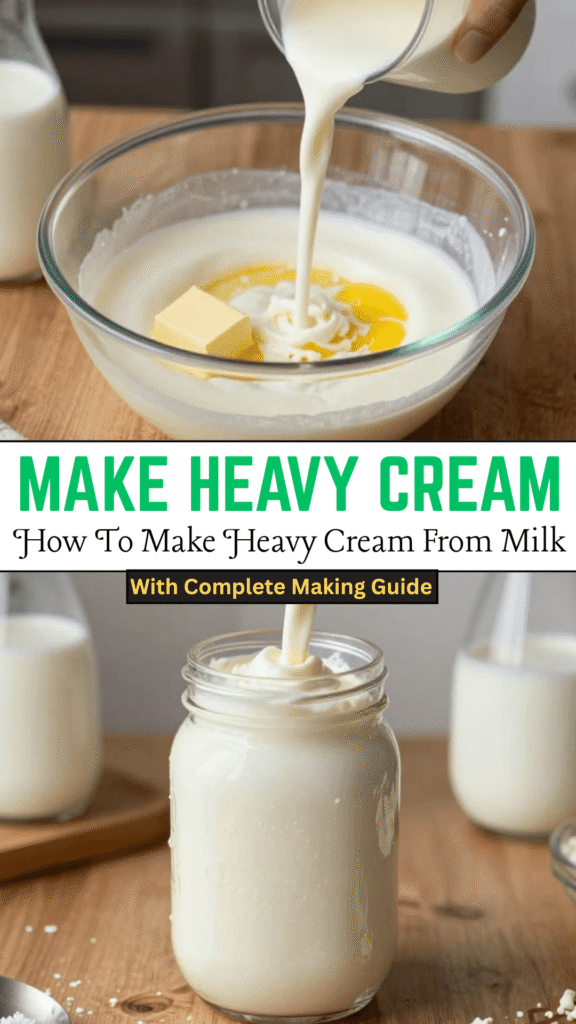 HOW TO MAKE HEAVY CREAM AT HOME