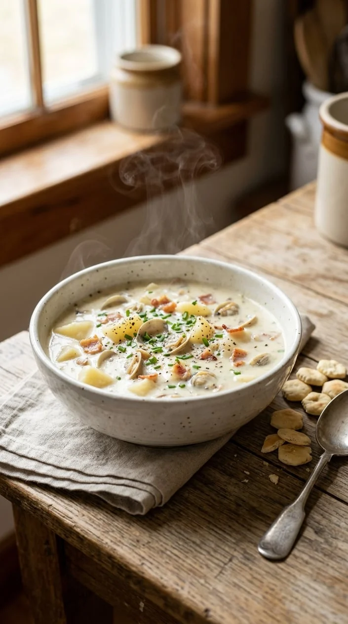 Classic New England Clam Chowder Recipe 1 Classic New England Clam Chowder Recipe