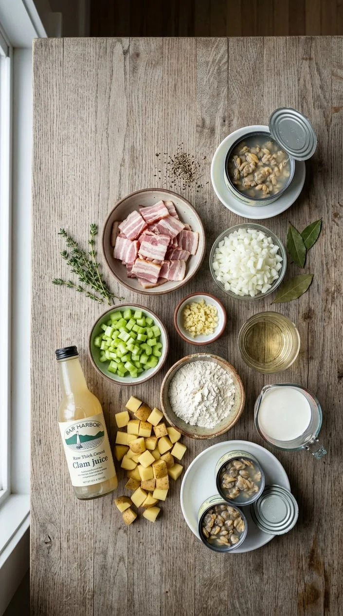 Classic New England Clam Chowder Recipe 3 Ingredients